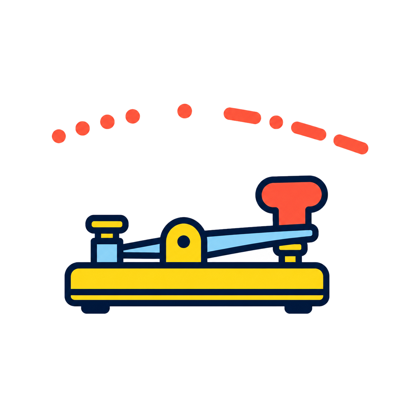 HEY Morse code message icon