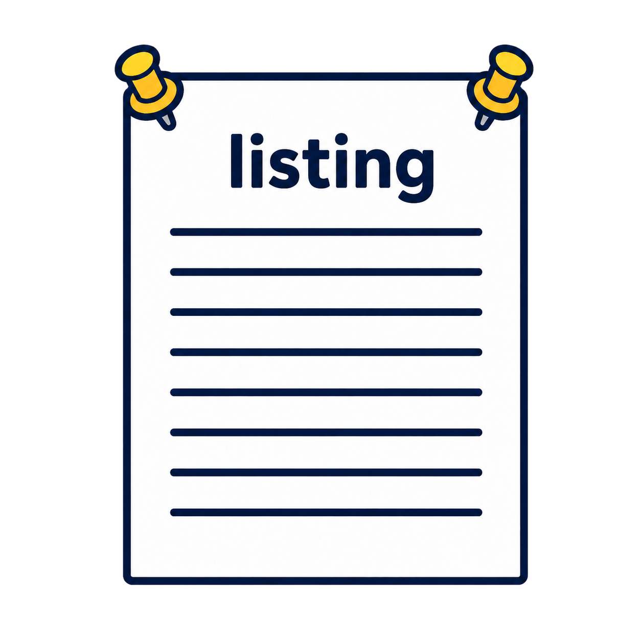 Listing post icon
